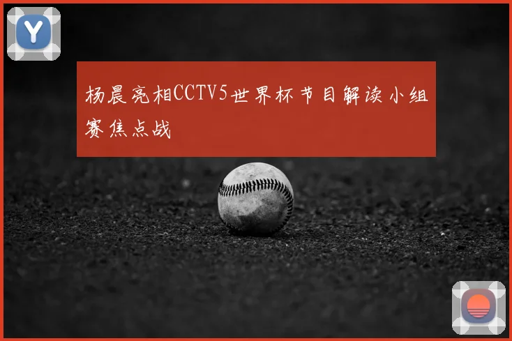 杨晨亮相CCTV5世界杯节目解读小组赛焦点战