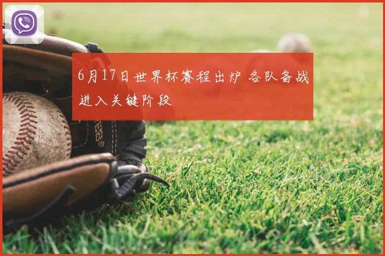 6月17日世界杯赛程出炉 各队备战进入关键阶段